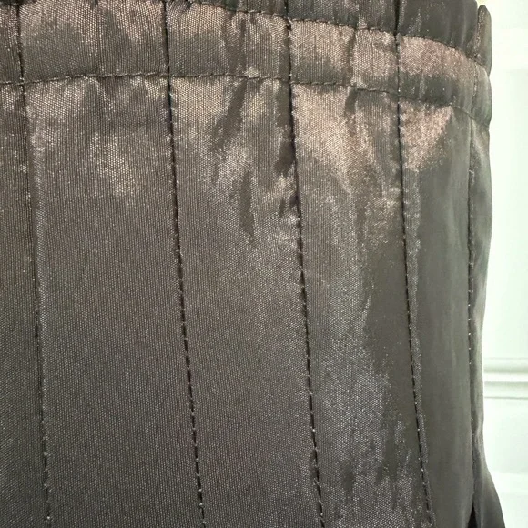 Jessica Howard Cream and Brown Pearl-Trim Formal Dress